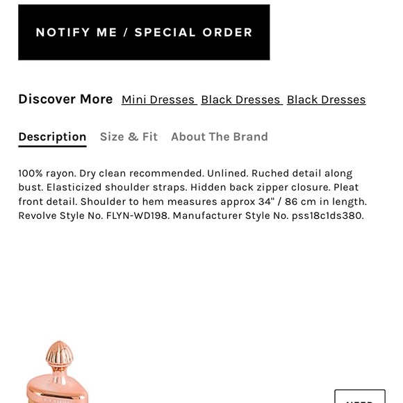 NWT Flynn Skye Carla mini dress - Picture 4 of 9